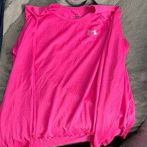 Under Armour Kids Bright Pink Long Sleeve Tee